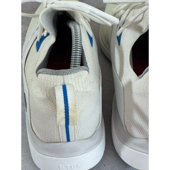 Footjoy FJ Men's HyperFlex Golf Shoes White/Blue 51118 Size 10M Read - Picture 8 of 12